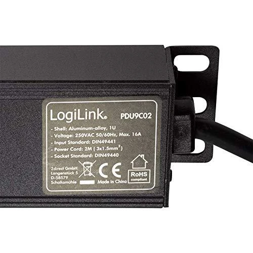 LOGILINK PDU9C02 LOGILINK- 19 maitinimo paskirstymo blokas su 9 lizdais (DIN49440)