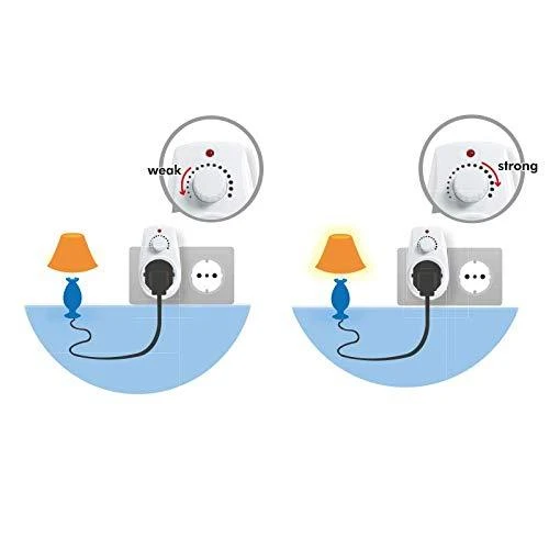 LogiLink Adapteris maitinimo lizdai su šviesos reguliatoriumi balta (PA0151)