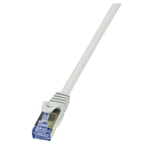 LogiLink kat.6a S/FTP 3.0m pilka pozłacaninė antgaliai