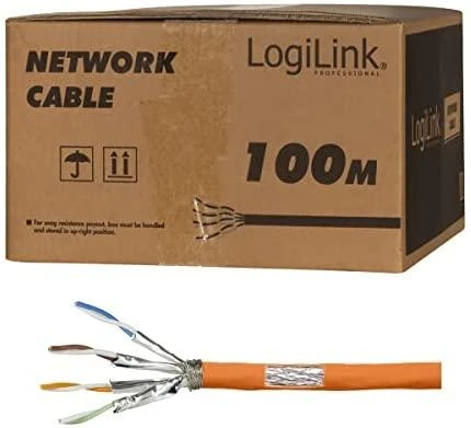 LogiLink Patchkabel Verlegekabel CAT7a S/FTP 100m 1000Mhz