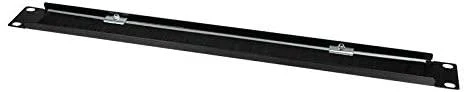 LogiLink 19" Kabeldurchführung Logilink 1U mit Bürsteneinsatz, schw. - ORCEB1B