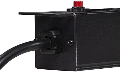 LogiLink PDU8C02 19 PDU 8x CEE 7/3 lizdas + 2 x USB, su apsauga nuo perkrovos