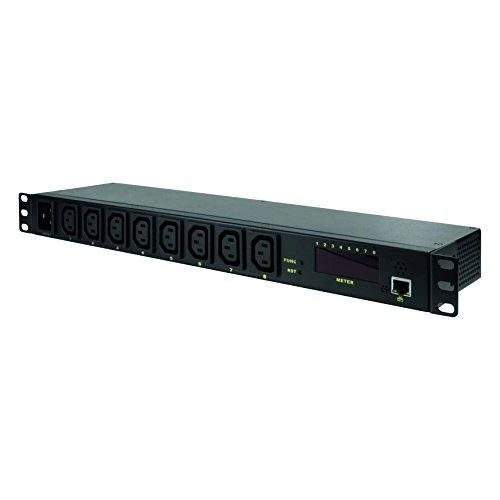 LOL LogiLink PDU8P01 maitinimo paskirstymo įrenginys 8 AC išvestis(ys / čių) 1U Juoda