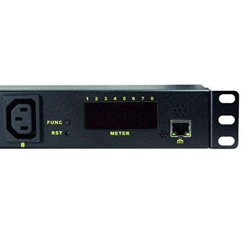 LOL LogiLink PDU8P01 maitinimo paskirstymo įrenginys 8 AC išvestis(ys / čių) 1U Juoda