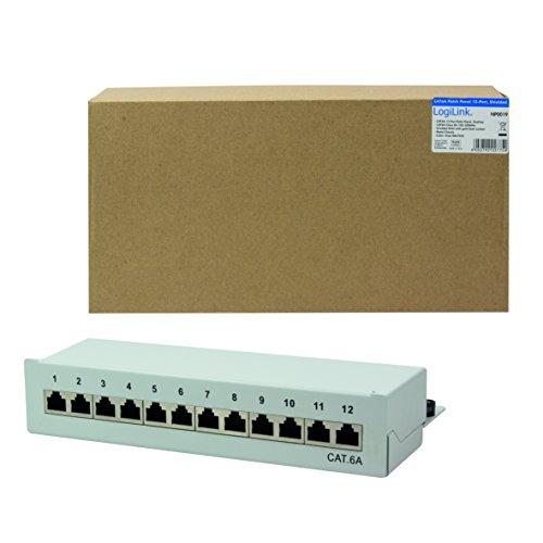LOGILINK NP0019 LOGILINK- Patch Panel Desktop Cat.6A STP 12 jungtys, pilkas