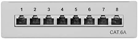 LogiLink Patchpanel kat. 6A, 8 prievadų, ekranuotas STP, rutulinis (NP0018)