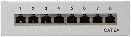 LogiLink Patchpanel kat. 6A, 8 prievadų, ekranuotas STP, rutulinis (NP0018)
