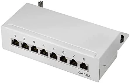 LogiLink Patchpanel kat. 6A, 8 prievadų, ekranuotas STP, rutulinis (NP0018)