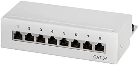 LogiLink Patchpanel kat. 6A, 8 prievadų, ekranuotas STP, rutulinis (NP0018)