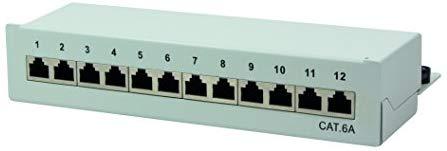 LOGILINK NP0019 LOGILINK- Patch Panel Desktop Cat.6A STP 12 jungtys, pilkas