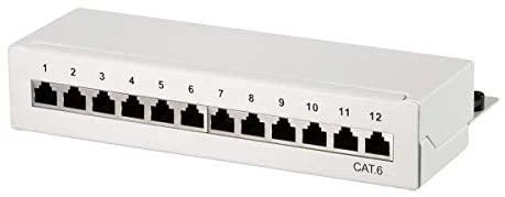 LogiLink Lankstinukas 12x RJ- 45 Cat.6 Pilka (NP0017A)