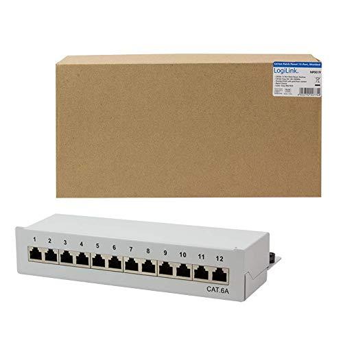 LOGILINK NP0019 LOGILINK- Patch Panel Desktop Cat.6A STP 12 jungtys, pilkas