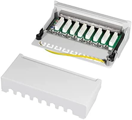 LogiLink Patchpanel kat. 6A, 8 prievadų, ekranuotas STP, rutulinis (NP0018)