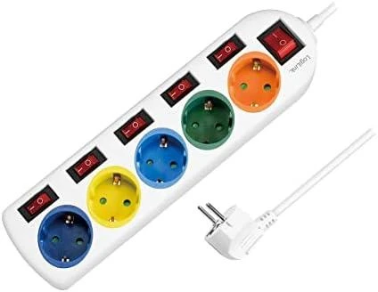 LogiLink 5 lizdai 1,5 m spalvos