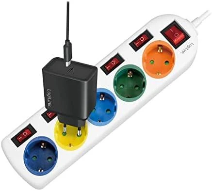 LogiLink 5 lizdai 1,5 m spalvos