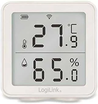LOL LogiLink SC0116 higrometras ir psichrometras Vidaus Elektroninis higrometras Balta