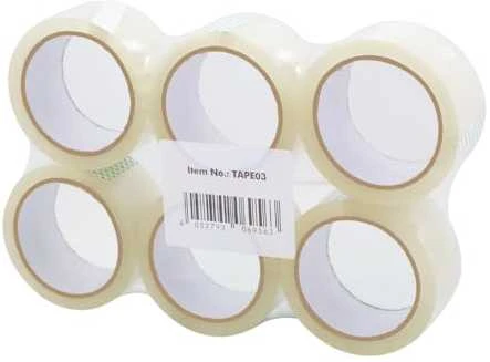 LogiLink TAPE03, Transparent, 66 m, 48 mm, 150 g