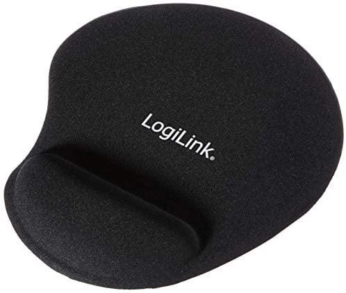Pelės kilimėlis su riešo atrama Logilink ID0027, juodas