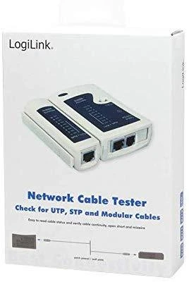 LogiLink Prisijungti | RJ11, RJ12 ir RJ45 kabelių testeris su nuotoliniu įrenginiu