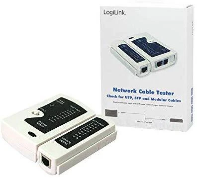 LogiLink Prisijungti | RJ11, RJ12 ir RJ45 kabelių testeris su nuotoliniu įrenginiu