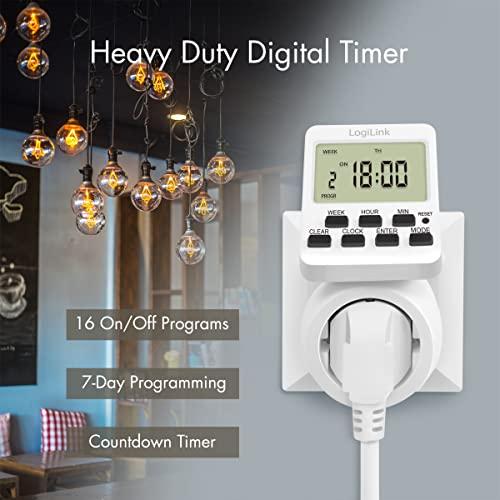 LogiLink Logilink Zeitschaltuhr, digital drehbares Ekranas
