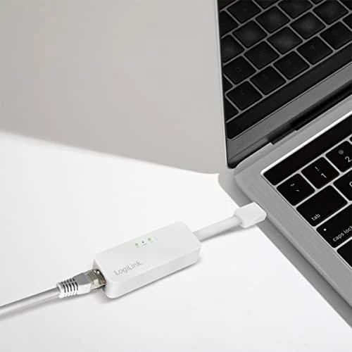 LogiLink Prisijungti | Greitasis Ethernet USB 2.0–RJ45 adapteris: | 0,115 m | Baltas | USB-A iki RJ45