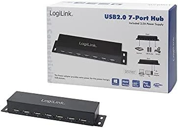 HUB USB LogiLink 7x USB-A 2.0 (UA0148)