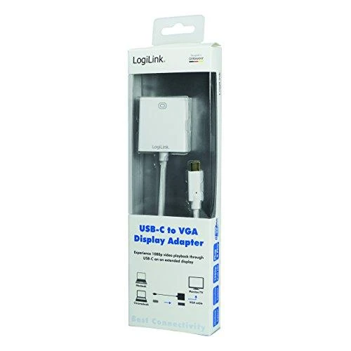 LOGILINK UA0237A LOGILINK – USB-C 3.1 į VGA adapteris
