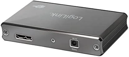 LogiLink Aliuminio HUB USB3.0 4 prievadų, juodas, Su maitinimo šaltiniu