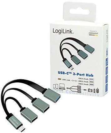 LOGILINK UA0315 LOGILINK- USB-C šakotuvas, 3 prievadų