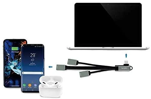„LogiLink“ 3 prievadų USB-C kampinis