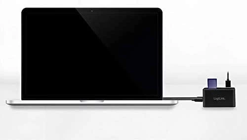 LogiLink 10W1 USB-C šakotuvas su prijungtu kompiuteriu