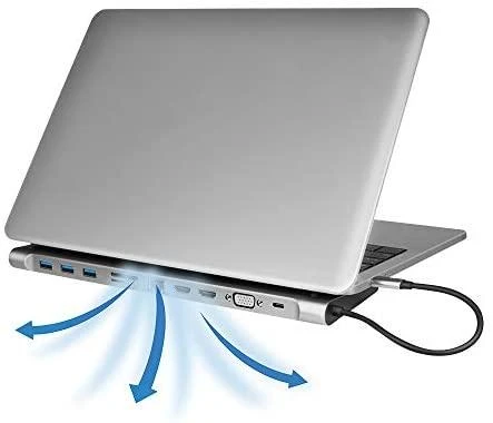 LOGILINK UA0373 USB 3.2 Gen 1 prijungimo stotis USB-C 11 prievadų PD