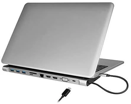 LOGILINK UA0373 USB 3.2 Gen 1 prijungimo stotis USB-C 11 prievadų PD