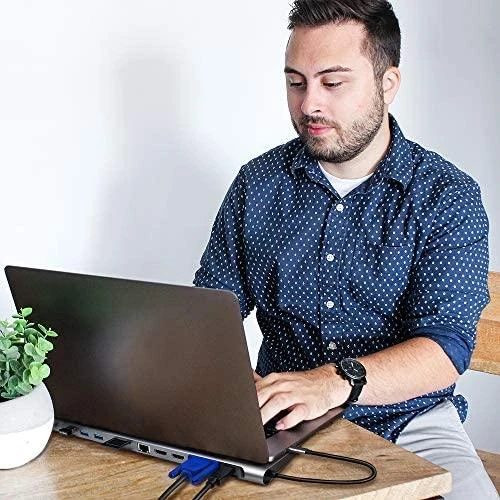 LOGILINK UA0373 USB 3.2 Gen 1 prijungimo stotis USB-C 11 prievadų PD