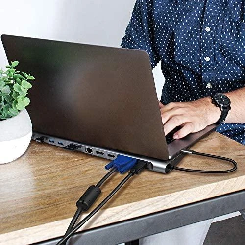 LOGILINK UA0373 USB 3.2 Gen 1 prijungimo stotis USB-C 11 prievadų PD