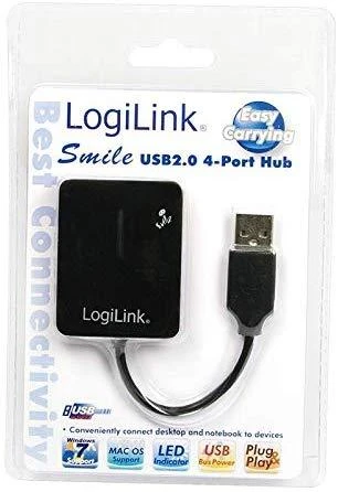 Logilink USB 2.0 šakotuvas pakuotėje