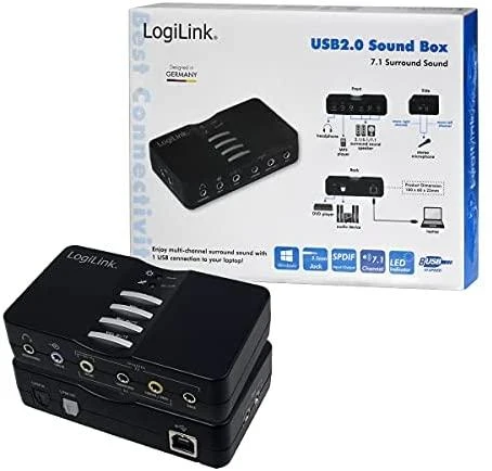 LogiLink Prisijungti | USB garso dėžutė 7.1 8 kanalų | UA0099