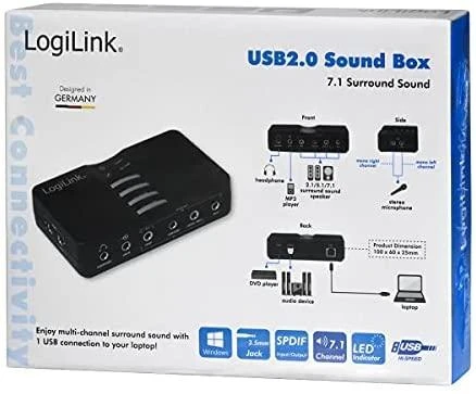 LogiLink Prisijungti | USB garso dėžutė 7.1 8 kanalų | UA0099