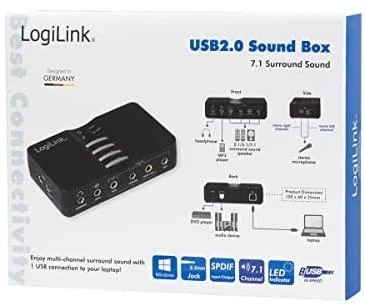 LogiLink Prisijungti | USB garso dėžutė 7.1 8 kanalų | UA0099