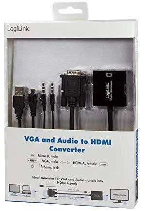 LOGILINK CV0060 LOGILINK - VGA su garso ir HDMI keitikliu