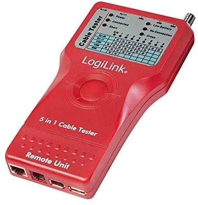 „Logilink“ kabelio testeris „5 viename“ su nuotoliniu įrenginiu
