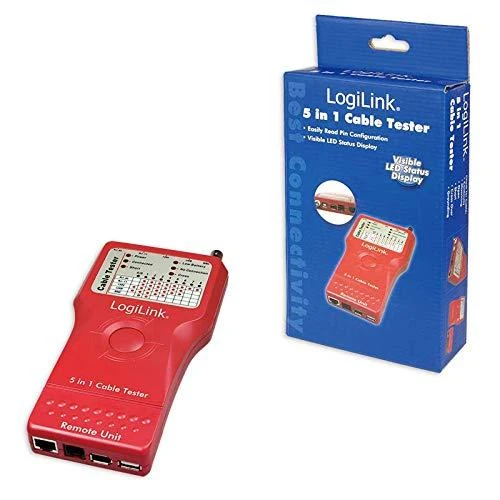 „Logilink“ kabelio testeris „5 viename“ su nuotoliniu įrenginiu