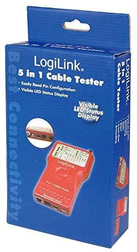 „Logilink“ kabelio testeris „5 viename“ su nuotoliniu įrenginiu