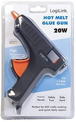 LogiLink Heißklebepistole, 20W, juodas/oranžinis