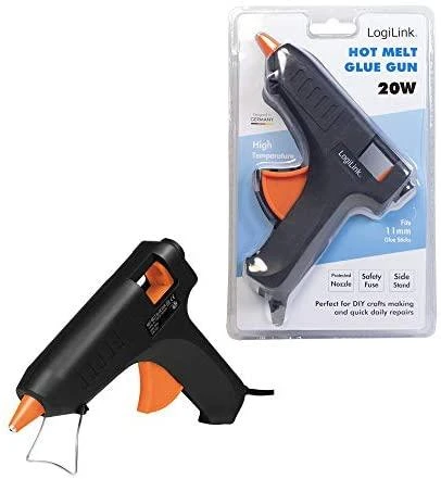 LogiLink Heißklebepistole, 20W, juodas/oranžinis