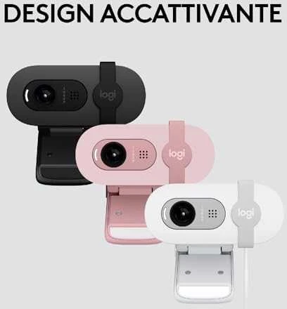 Internetinė kamera Logitech BRIO 100, baltos spalvos