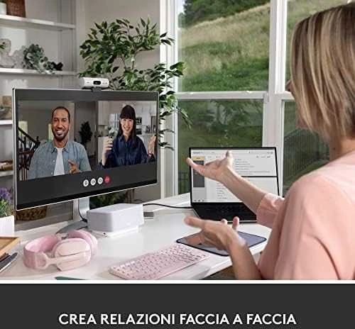 Internetinė kamera Logitech BRIO 500, Baltos spalvos