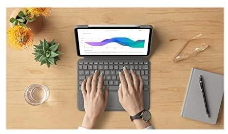 Logitech 920-010142 mobiliojo įrenginio klaviatūra QWERTZ Vokiečių Smart Connector Pilka