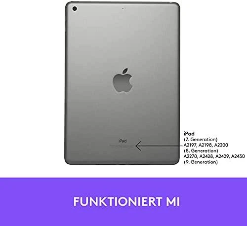 Logitech Slim Folio QWERTZ Vokiečių Grafitas „Bluetooth“